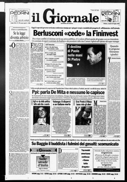 Il giornale : quotidiano del mattino